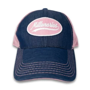Gorra parche bordado Rosada y jean Millonarios